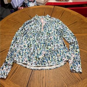 Jofit Multi Colored Quater Zip Pullover